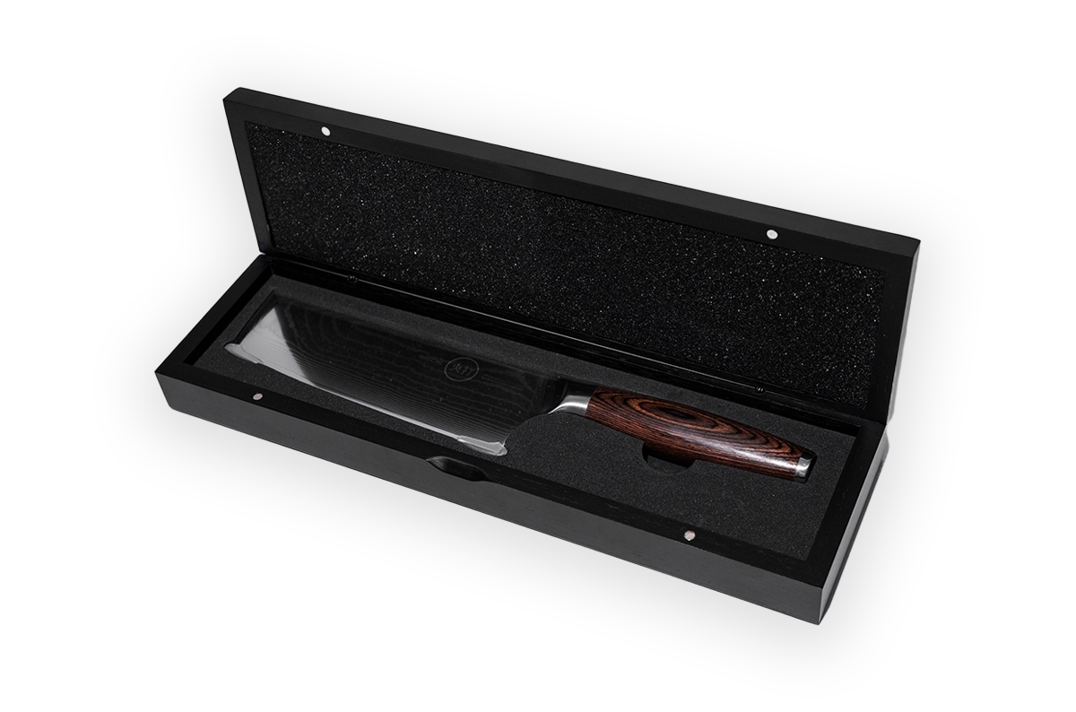 HIUCHI Damaststahlmesser Typ NAKIRI