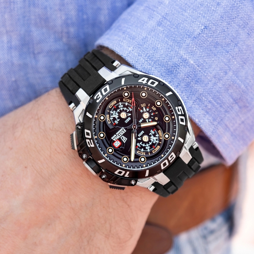 FESTINA Chrono Bike 46,57 mm Herrenuhr - schwarz