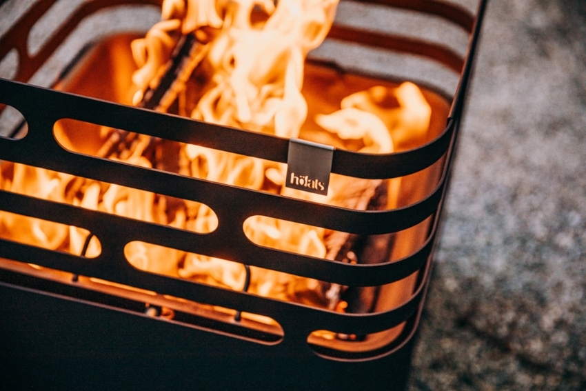 HÖFATS Feuerkorb CUBE Set pulverbeschichtet