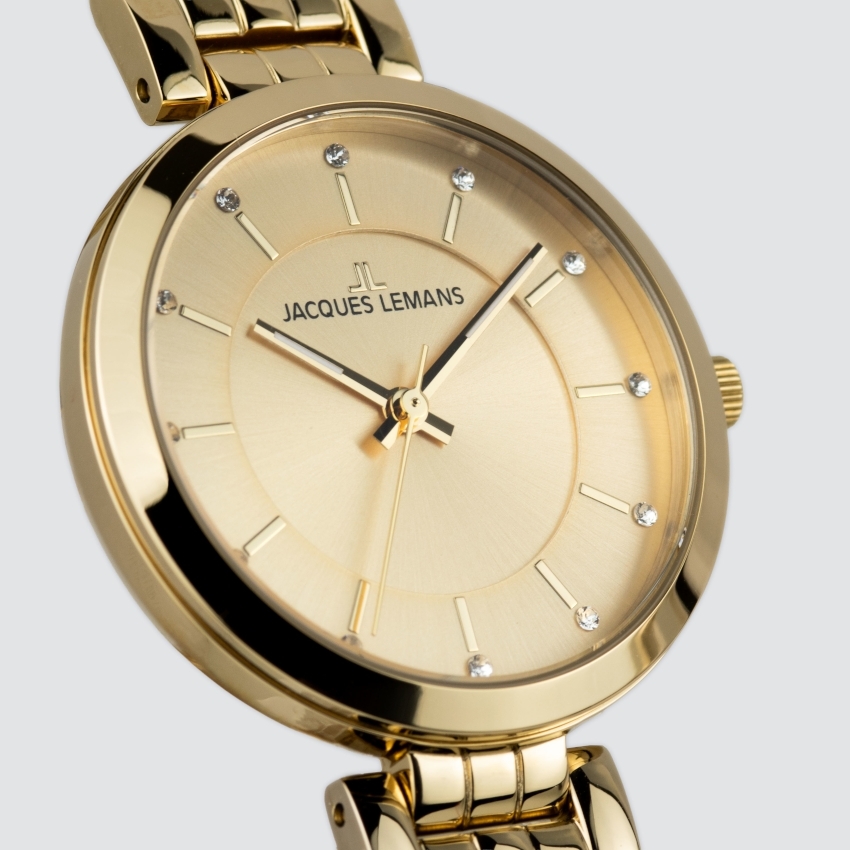 JACQUES LEMANS Milano 32 mm Damenuhr - gold