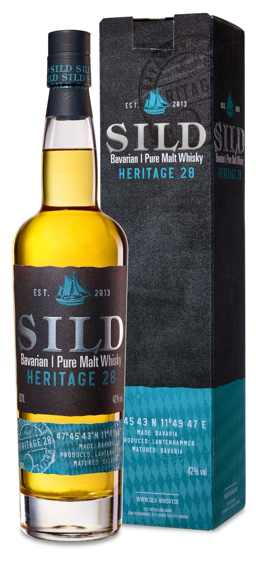 LANTENHAMMER Sild Bavarian Whisky 42% 0,7 L