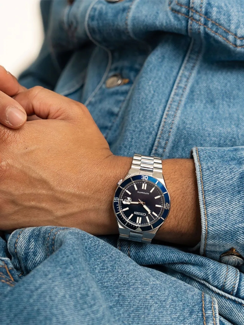 CITIZEN Tsuyosa Shore Edelstahl Herrenuhr