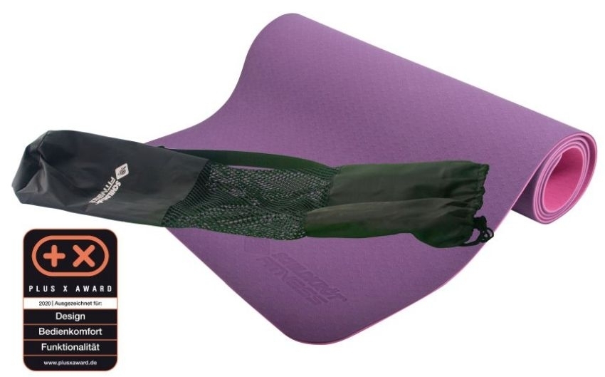 SCHILDKRÖT Yogamatte 4 mm Bicolor Violett/Rosa