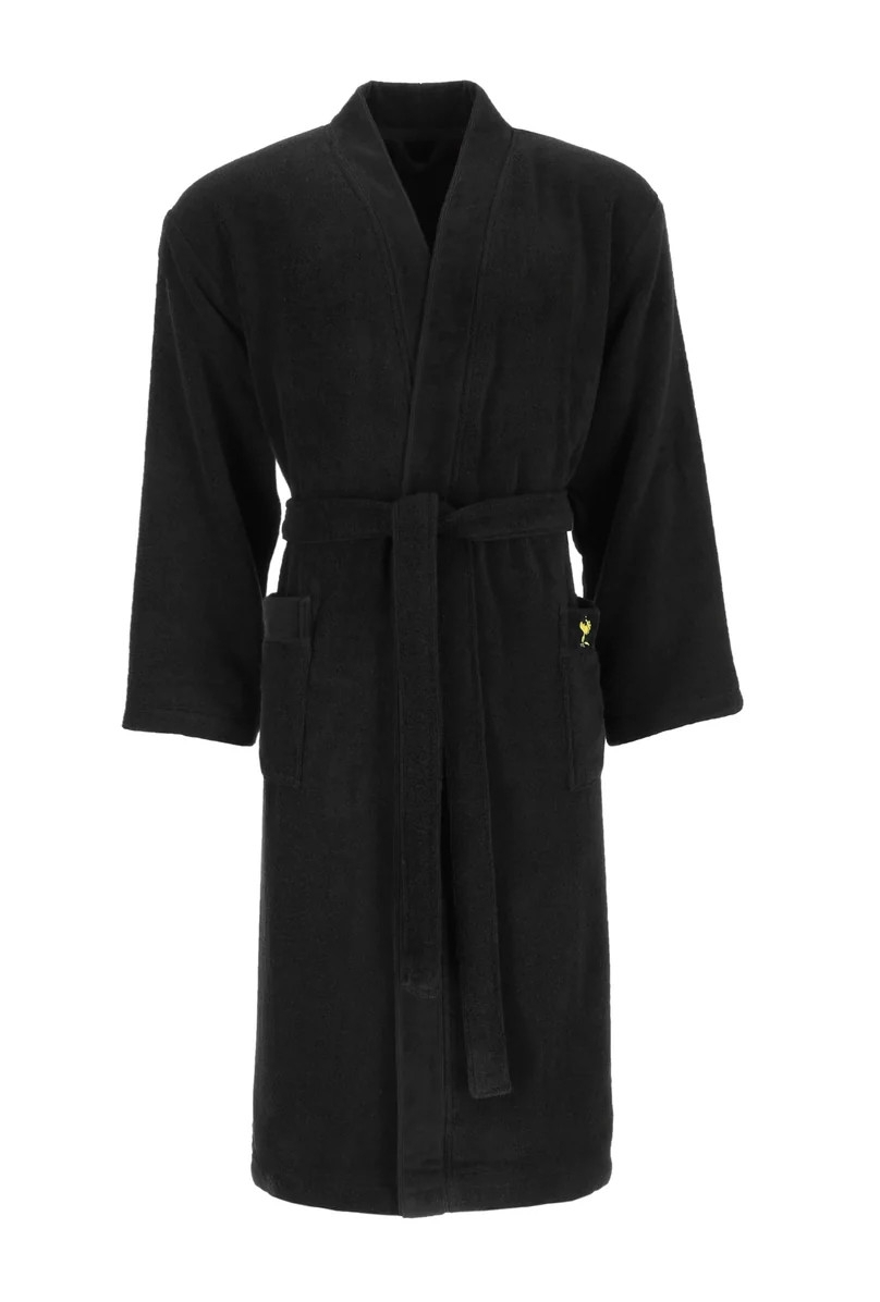 VOSSEN Bademantel Woodstock, schwarz L/XL