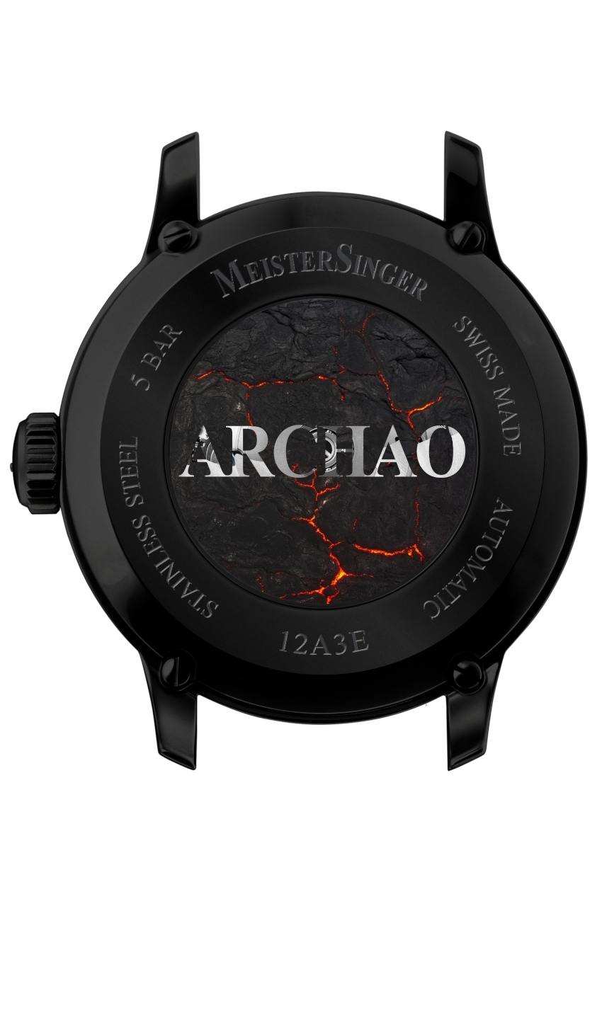 MEISTERSINGER Archao Herrenuhr - schwarz