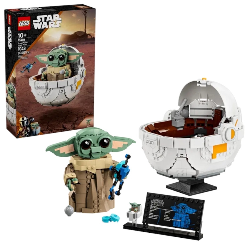 LEGO Star Wars Grogu in Repulsorwiege 75403