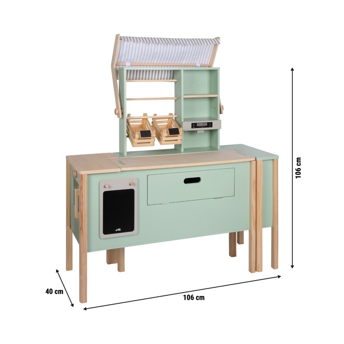 SMALL FOOT Kaufladen und Kinderküche, fresh