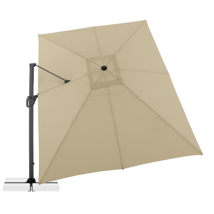 DOPPLER Life Side Sonnenschirm Sand