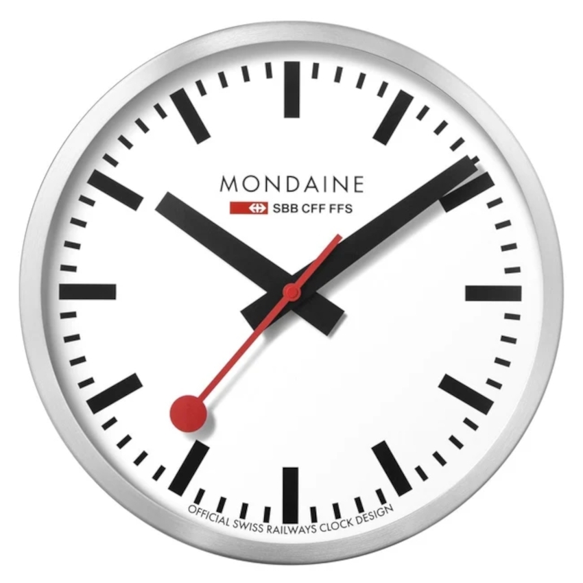 MONDAINE Wanduhr 40 cm