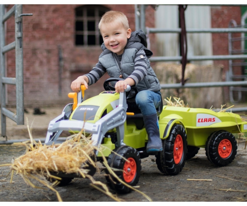BIG Claas Celtis Kindertraktor + Anhänger