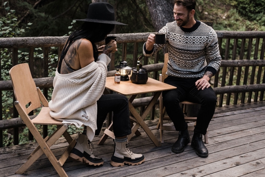 BAREBONES Ridgetop Wood Folding Table