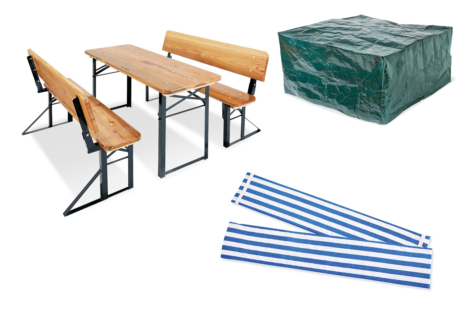 PINOLINO Kinderfestzeltgarnitur Sepp + Lehne,6-tlg