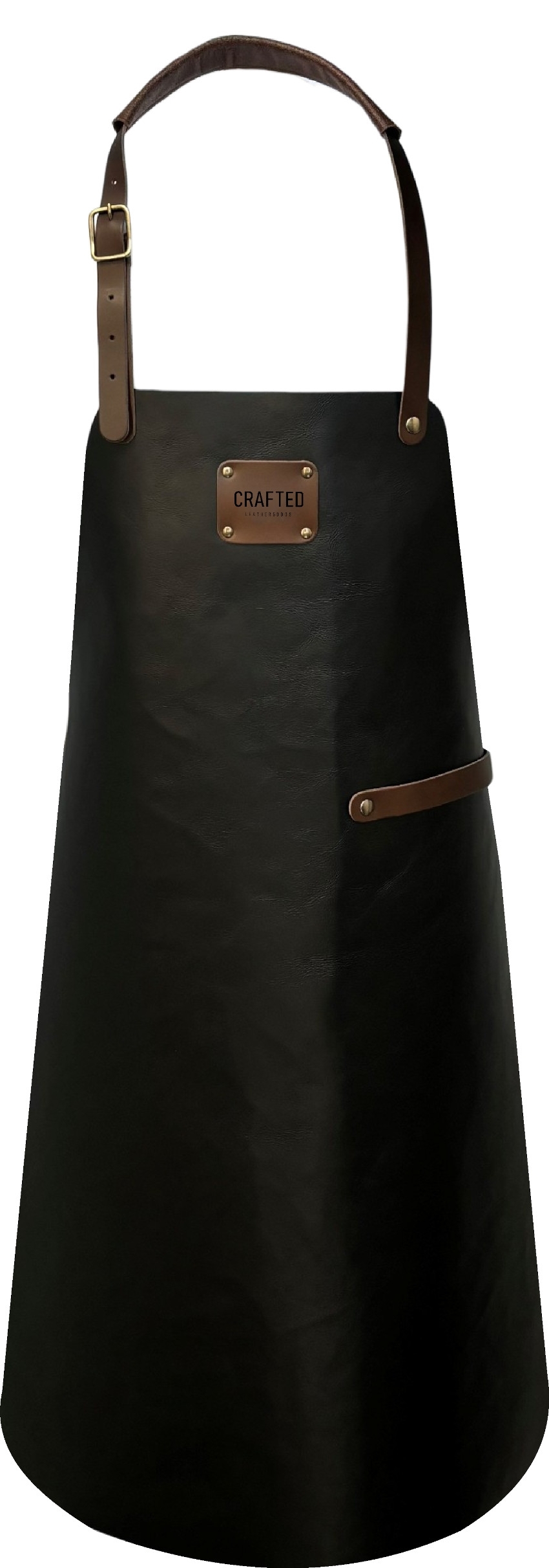 CRAFTED Lederschürze Klassisch Black