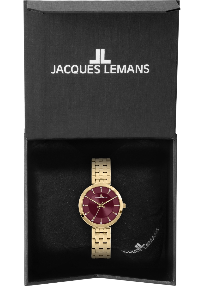 JACQUES LEMANS Milano 32 mm Damenuhr - rot