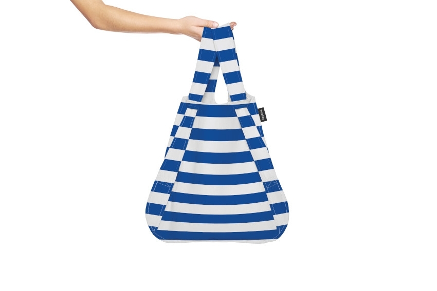 NOTABAG Original Tasche, blau/weiß gestreift
