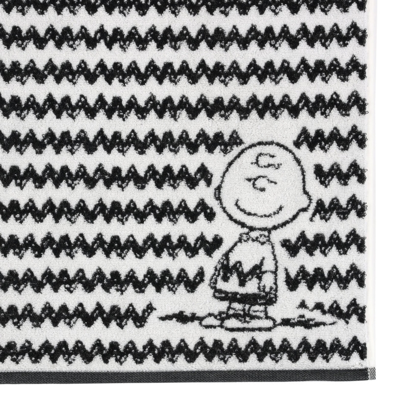 VOSSEN Handtuch Charlie Brown, schwarz